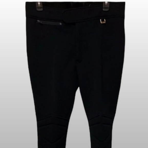 Vintage 70s Fera Snow Pants Ski Snowboard Stretch Black High Rise 8S - Picture 5 of 9